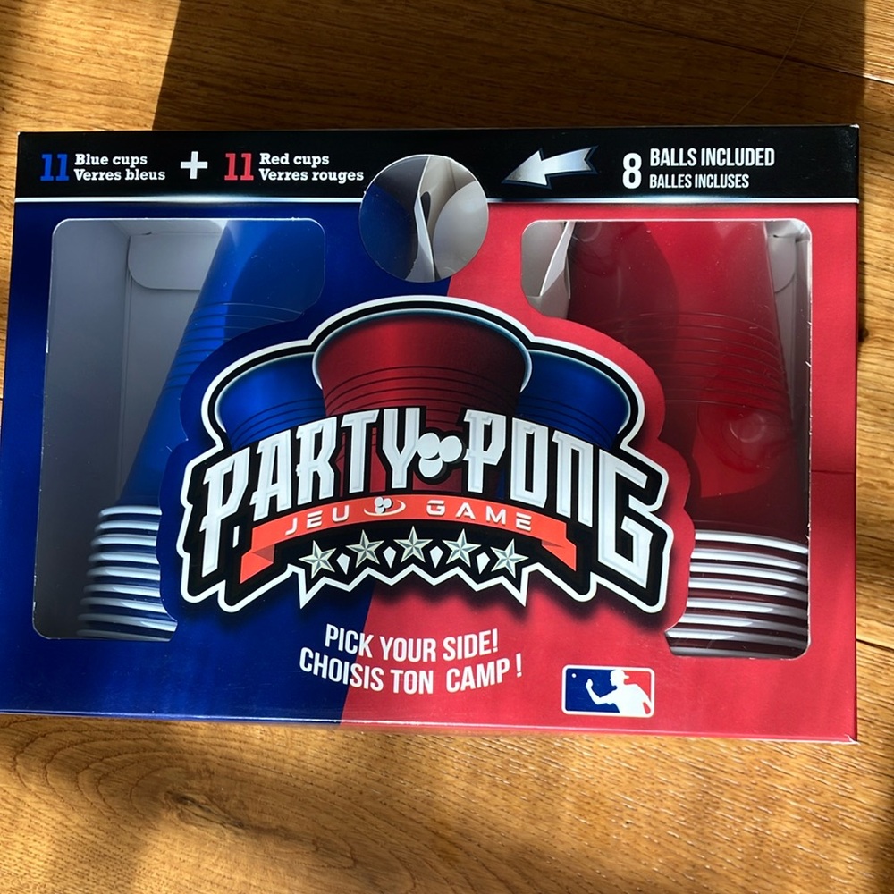 Red and Blue Party Pong  Game Cups